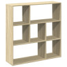 Librería divisor madera ingeniería roble Sonoma 102x29x103.5 cm 2
