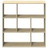 Librería divisor madera ingeniería roble Sonoma 102x29x103.5 cm 5