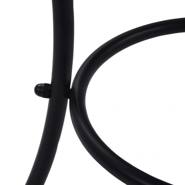 Mesa bistrô em mosaico 60 cm cerâmica laranja/cinzento M 5