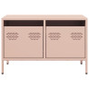Móvel de TV 68x39x43.5 cm aço laminado a frio rosa 4