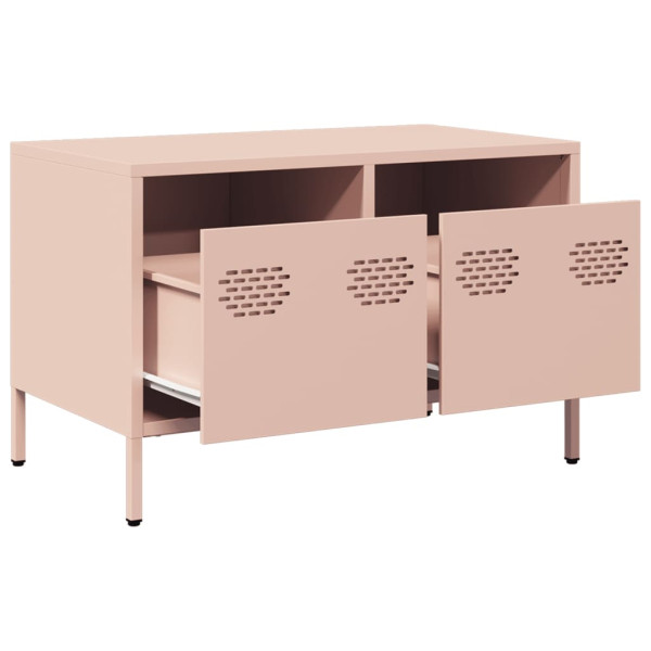 Mueble para TV acero laminado en frío rosa 68x39x43.5 cm M 5