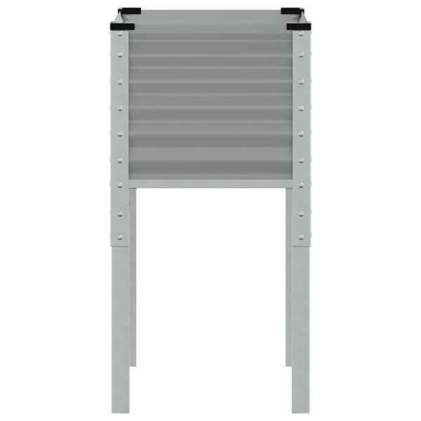 Vaso/floreira de jardim 45x45x88 cm aço cinzento M 5