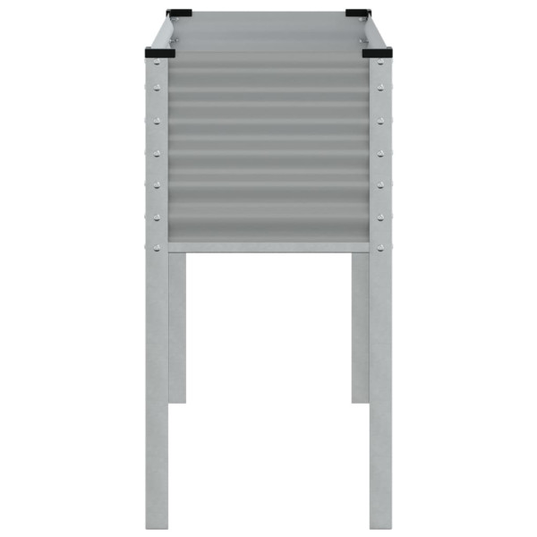 Jardinera de acero gris 100x41x90 cm M 5