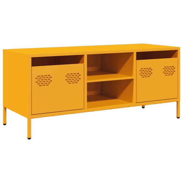 Mueble para TV acero laminado en frío amarillo 101.5x39x43.5 cm M 2
