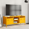 Mueble para TV acero laminado en frío amarillo 101.5x39x43.5 cm 3