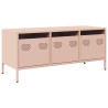 Mueble para TV acero laminado en frío rosa 101.5x39x43.5 cm 2