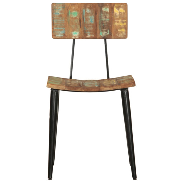 Cadeiras de jantar 2 pcs madeira recuperada maciça M 4