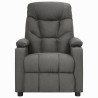 Sillón de masaje elevable tela gris oscuro 3