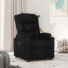 Sillón reclinable eléctrico de tela negro 1