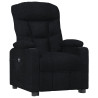 Sillón reclinable eléctrico de tela negro 3