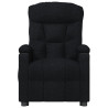 Sillón reclinable eléctrico de tela negro 4