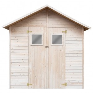 Caseta de almacenamiento de jardín de madera 226x248x218 cm H