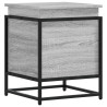 Caja de almacenaje con tapa madera gris Sonoma 40x40x51.5 cm 2
