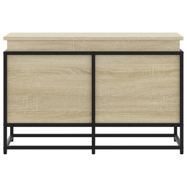 Caja de almacenaje con tapa madera roble Sonoma 80x40x51.5 cm M 4