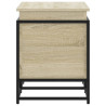 Caja de almacenaje con tapa madera roble Sonoma 80x40x51.5 cm 5