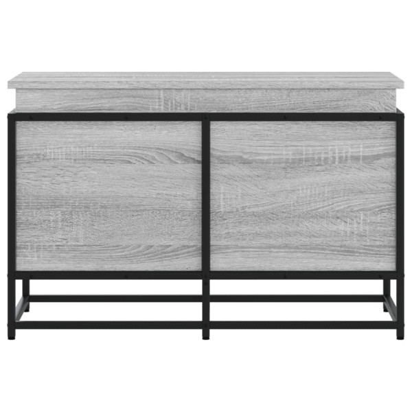 Caja de almacenaje con tapa madera gris Sonoma 80x40x51.5 cm M 4