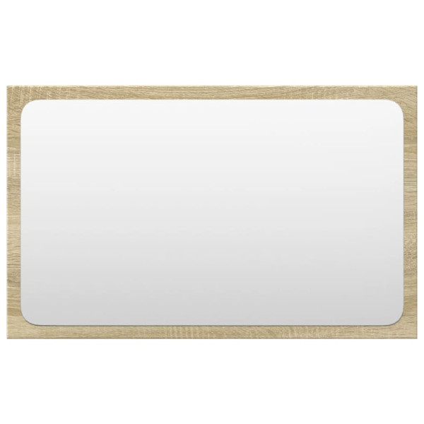 Set de muebles de baño 3 pzas madera contrachapada roble Sonoma M 5