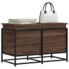 Caja de almacenaje con tapa madera marrón roble 80x40x51.5 cm 1