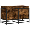 Caja de almacenaje con tapa madera roble ahumado 80x40x51.5 cm 2