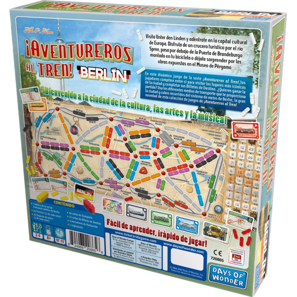 Juego de mesa ¡aventureros al tren! berlín pegi 8 M 2