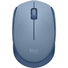 Mouse raton logitech m171 optico wireless inalambrico gris azulado 1