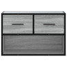 Mueble de TV madera y metal roble ahumado 60x31x39.5 cm 4