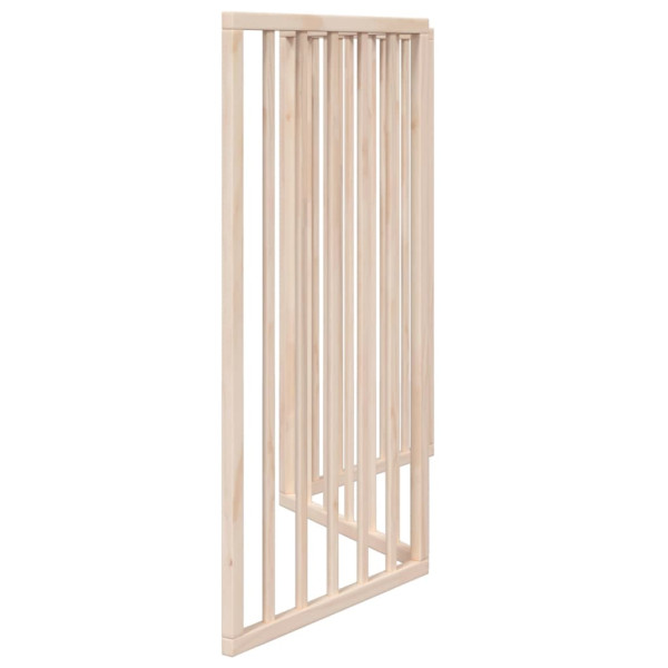 Puerta para perros plegable 3 paneles madera de álamo 150 cm M 5