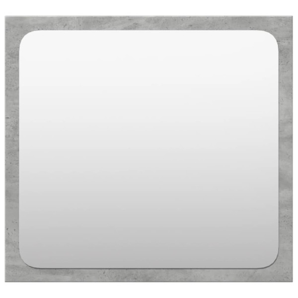 Juego muebles de baño 4 pzas madera contrachapada gris hormigón M 5