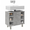 Armario de baño madera ingeniería gris hormigón 60x32x53.5 cm 1