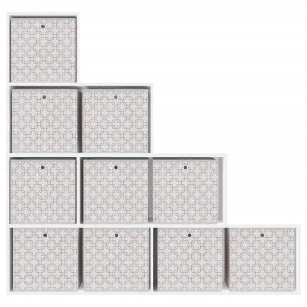 Cajas almacenaje plegables 10 uds no tejida crema 32x32x32 cm M 5