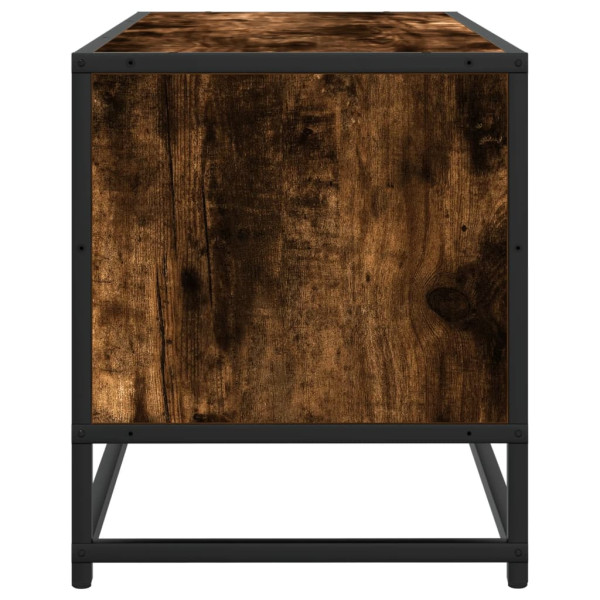 Mueble TV metal y madera ingeniería roble humo 80x34.5x40 cm M 5