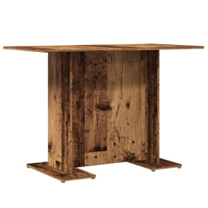 Mesa comedor madera ingeniería madera envejecida 110x60x75 cm H