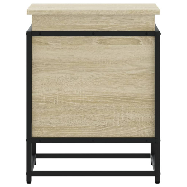 Caja de almacenaje con tapa madera roble Sonoma 40x40x51.5 cm M 4