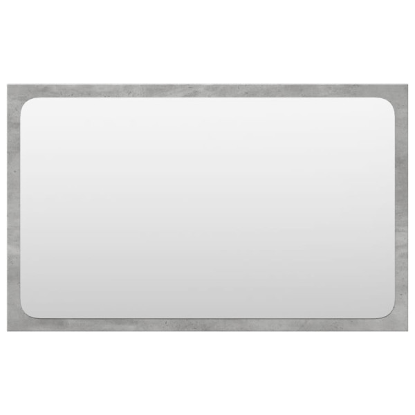 Juego muebles de baño 4 pzas madera contrachapada gris hormigón M 5