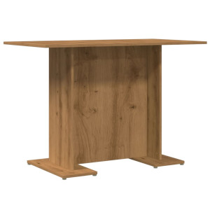 Mesa de comedor madera ingeniería roble artisan 110x60x75 cm H