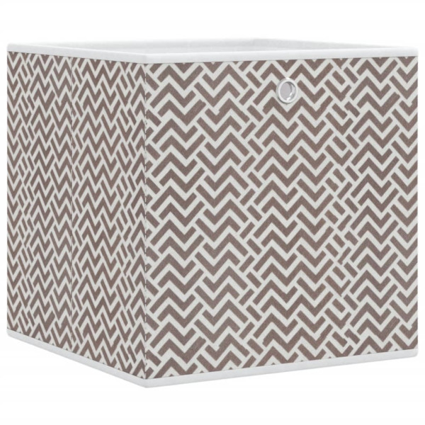 Caixas de arrumação dobráveis 4 pcs 32x32x32 cm TNT castanho M 3