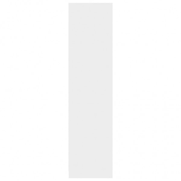 Armario de madera contrachapada blanco brillo 100x50x200 cm M 5