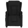 Sillón reclinable eléctrico de tela negro 4
