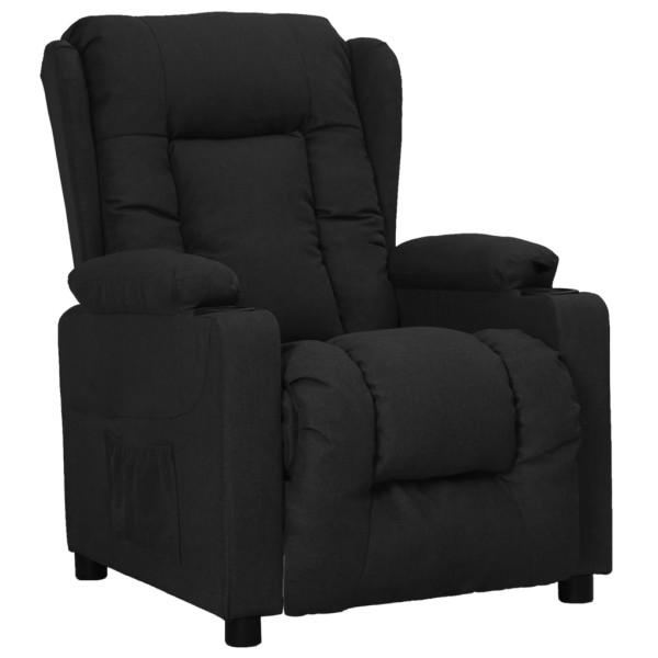 Sillón elevable tela negro M 2