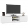 Mueble para TV madera contrachapada blanco 140x40x35.5 cm 1