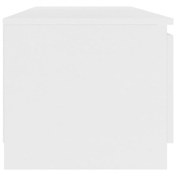 Mueble para TV madera contrachapada blanco 140x40x35.5 cm M 4