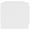 Mueble para TV madera contrachapada blanco 140x40x35.5 cm 4