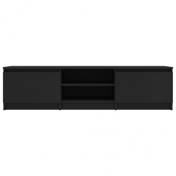 Móvel de TV 140x40x35.5 cm derivados de madeira preto M 4