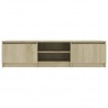 Mueble TV madera contrachapada color roble Sonoma 140x40x35.5cm 2
