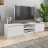 Móvel para TV 140x40x35.5cm derivados madeira branco brilhante 2