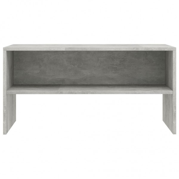 Mueble de TV madera contrachapada gris hormigón 80x40x40 cm M 4