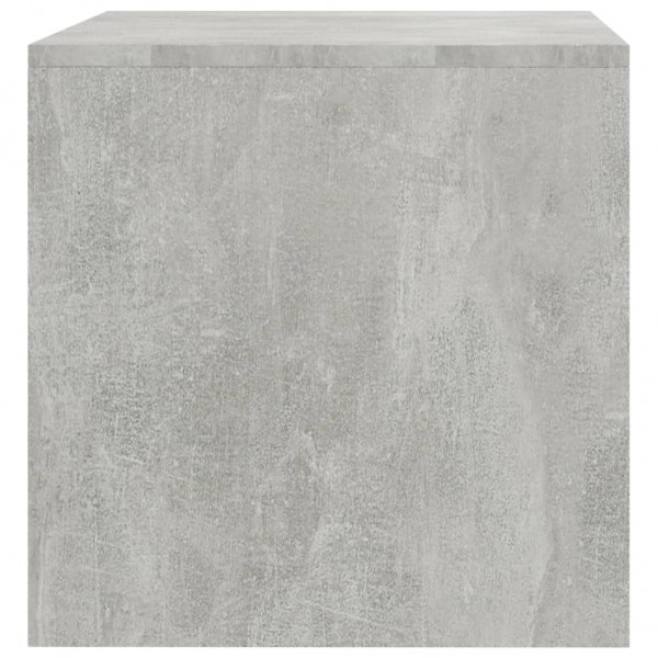 Mueble de TV madera contrachapada gris hormigón 80x40x40 cm M 5