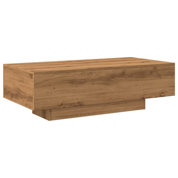 Mesa de centro madera ingeniería roble artisan 100x49.5x31 cm M 2