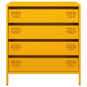 Aparador 68x39x73.5 cm aço laminado a frio amarelo mostarda 5