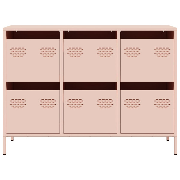 Aparador de acero laminado en frío rosa 101.5x39x73.5 cm M 5